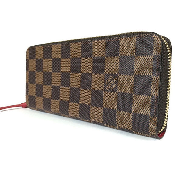 Louis Vuitton Damier Portefeuille Clemence Cerise Red Long Wallet - Picture 2 of 8